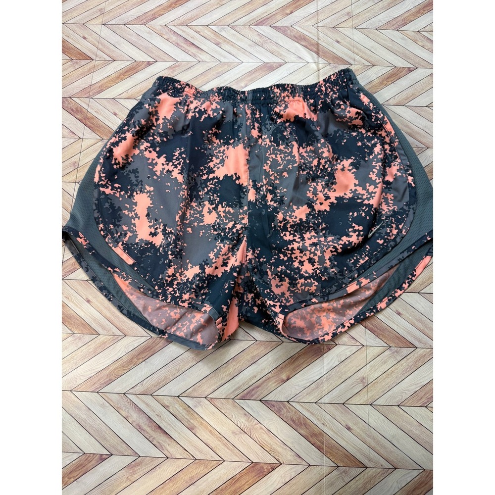 Nike Dri-FIT‎ Women's Athletic Shorts Camo Print Black Pink Lined Medium Running
